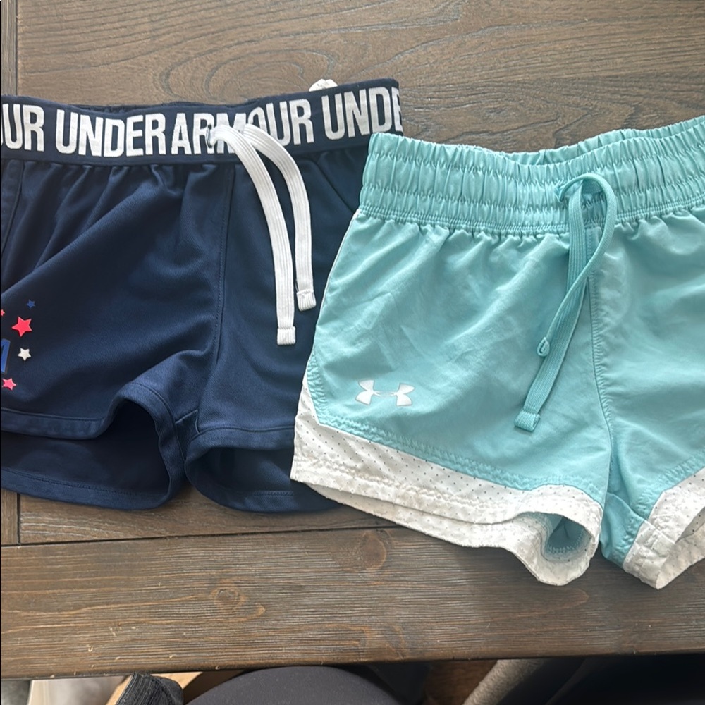 Under Armour Kids' Navy and Teal Shorts Set